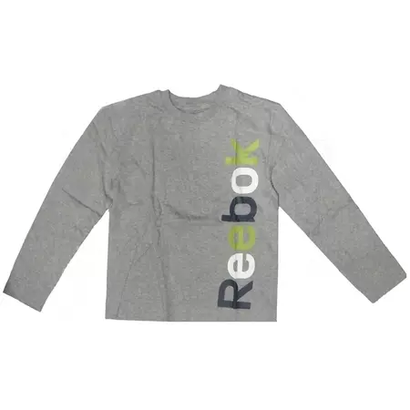 Reebok Camiseta Niño M/L Logo Sport Tee (gris)