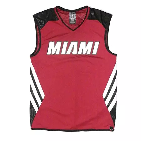 Adidas Camiseta Rev S/M Sum Run Miami Heat (burdeos/negro)