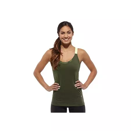 Reebok Tops DT Print LBT A (Verde Caqui/Amarillo)