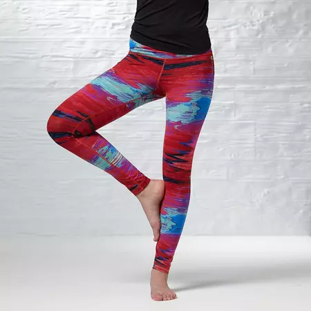 Reebok Malla Yoga Glitch Tight Print (Rebel Berry)