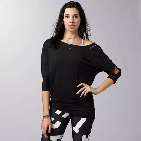 Reebok Camiseta Mujer Dance Fitnnes Layer (negro)