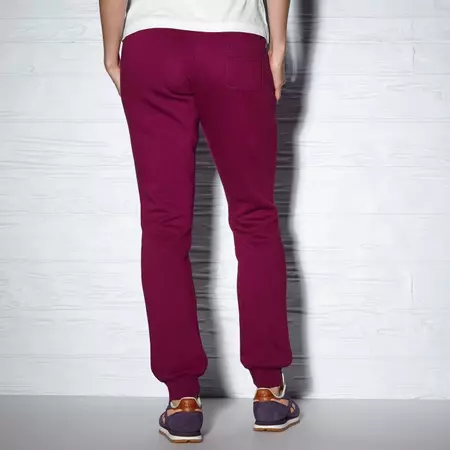 Reebok Classic Pantalón Mujer Fleece Cuffed Logo (granate)