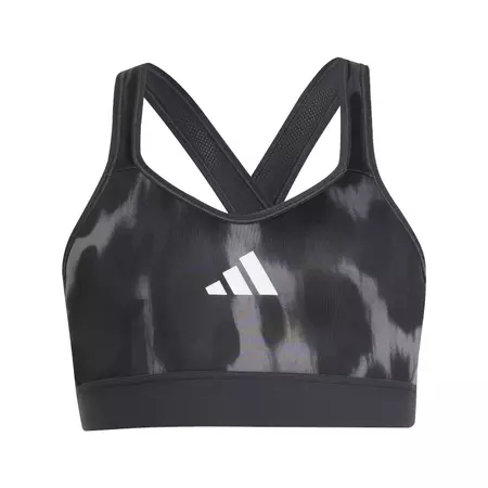 Adidas All Sports Animal-Print Sports Bra Kids "Dark Grey"