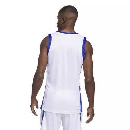 Adidas Basketball Icon Squad Jersey "White-Blue"