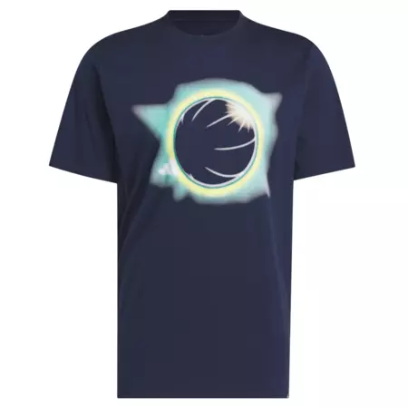 Adidas Basketball Novelty Eclipsed Graphic Tee "Night Indigo"