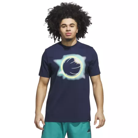 Adidas Basketball Novelty Eclipsed Graphic Tee "Night Indigo"
