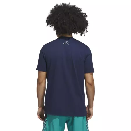 Adidas Basketball Novelty Eclipsed Graphic Tee "Night Indigo"