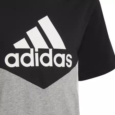 Adidas Boy´s Colorblock T-shirt "Black/Medium Grey Heather"