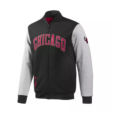 Adidas Chaqueta NBA Washed Chicago Bulls (negro/gris/rojo)