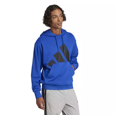Adidas Essentials Big Logo French Terry Hoodie "Blue"