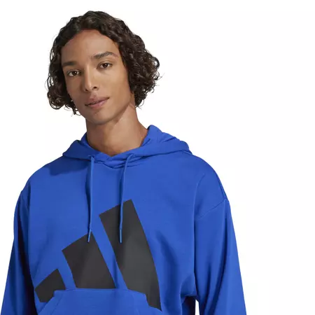 Adidas Essentials Big Logo French Terry Hoodie "Blue"