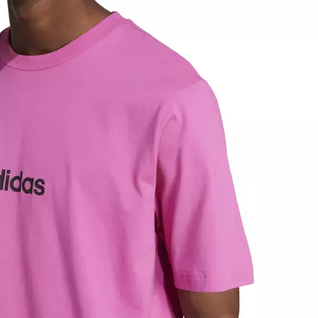 Adidas Essentials Linear Single Jersey Tee "Pink"