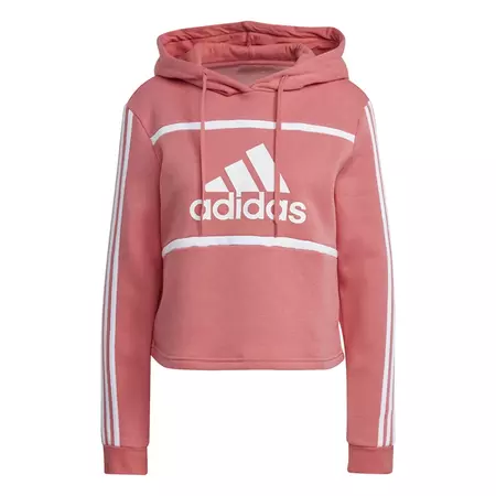 Adidas Essentials Logo Colorblock Fleece Cropped