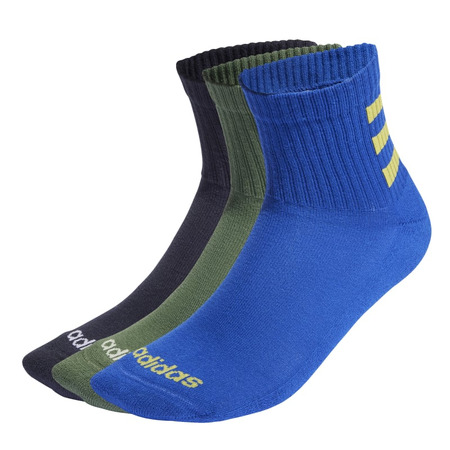Adidas Half-Cushioned 3-Stripes Quarter Socks 3 Pairs