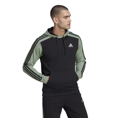 Adidas Hoodie Essentials Melange French Terry "Green Oxide"