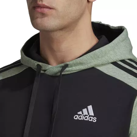 Adidas Hoodie Essentials Melange French Terry "Green Oxide"