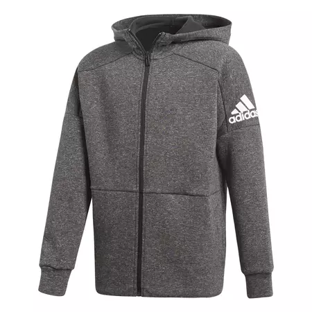 Adidas Junior Stadium FZ Hoodie (Stadium htr/Black)