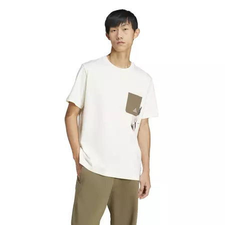 Adidas Lens Elevated Pocket Graphic Tee "White"