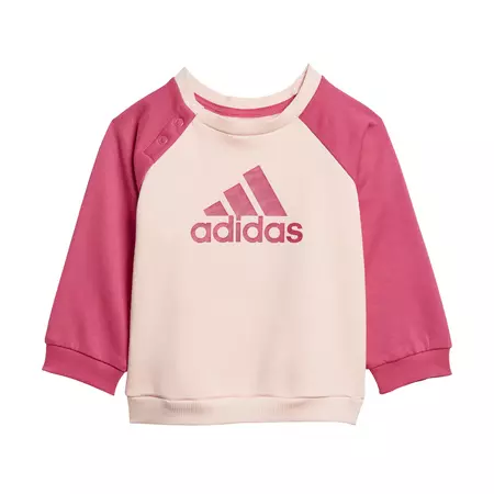 Adidas Logo Fleece Jogger Tracksuit Infants (Haze Coral/Pink)