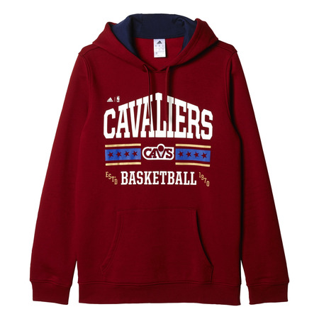 Adidas NBA Washed Pullover Hoody Cleveland Cavaliers (Granate/Blanco)