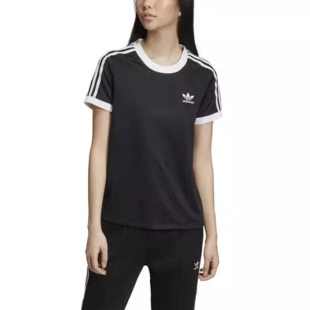 Adidas Originals 3 Stripes Jacquard Tee W