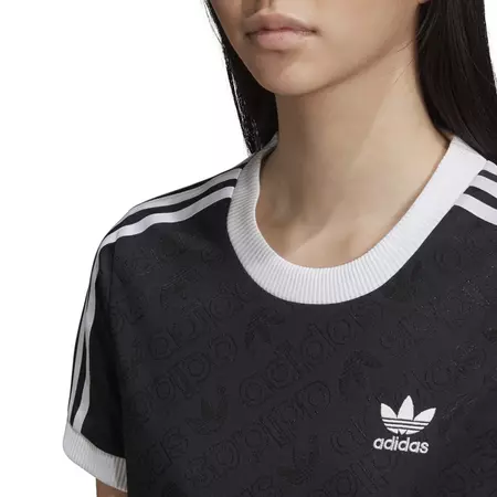Adidas Originals 3 Stripes Jacquard Tee W