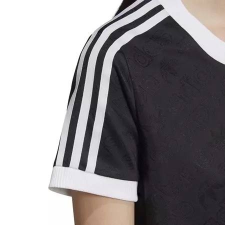 Adidas Originals 3 Stripes Jacquard Tee W