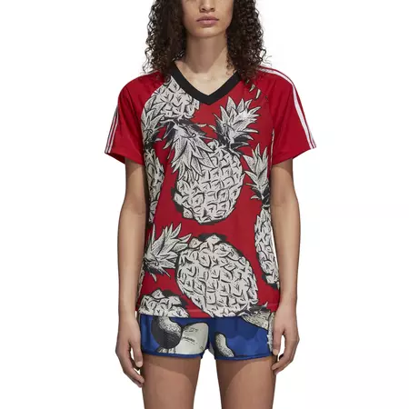 Adidas Originals 3-Stripes Tee "Tropical Pineapple Fruit"