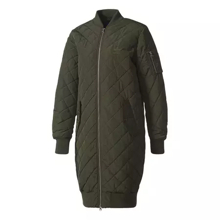Adidas Originals Bomber Long Quilted Jacket W