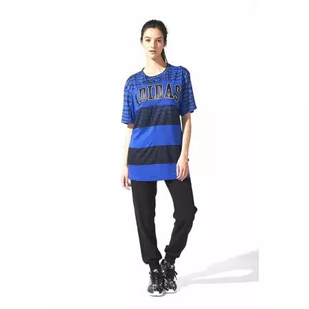 Adidas Originals Camiseta Vestido Mujer New York (azul/negro)