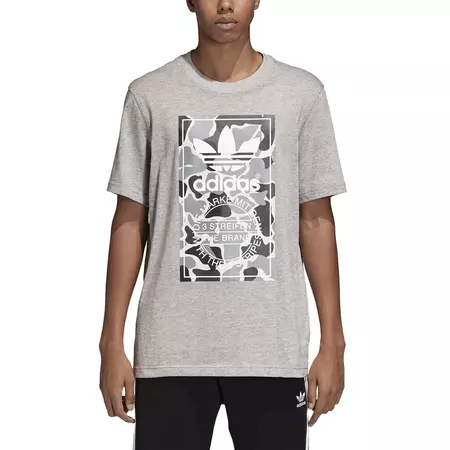 Adidas Originals Camo Tounge Label Tee (medium grey)