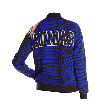 Adidas Originals Chaqueta Mujer New York Printed Superstar TT (azul/negro)