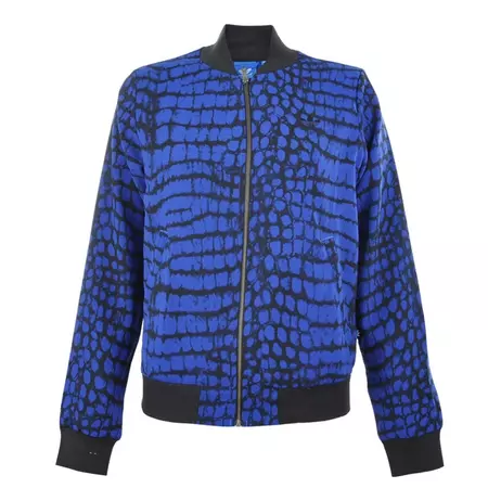 Adidas Originals Chaqueta Mujer New York Printed Superstar TT (azul/negro)