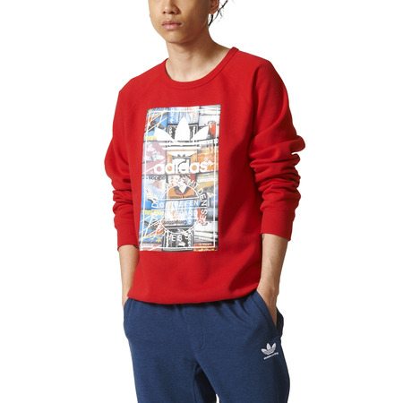 Adidas Originals Crew Sweatshirt Back to School (scarlet)