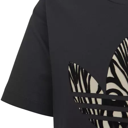 Adidas Originals Junior Black Friday Tee Logo Trefoil  "Zebra"