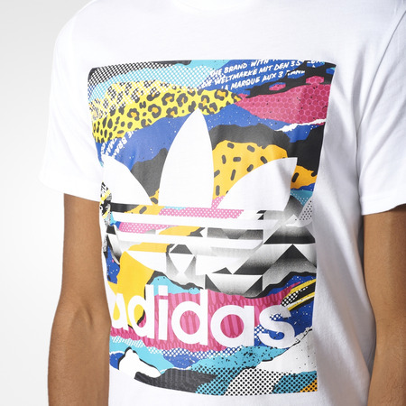 Adidas Originals L.A Box Graphic Trefoil Tee (white/multicolor)