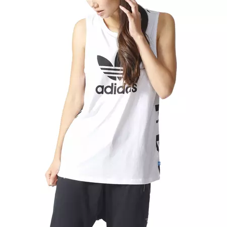 Adidas Originals Loose Trefoil Tank "Berlin" (White/Black)