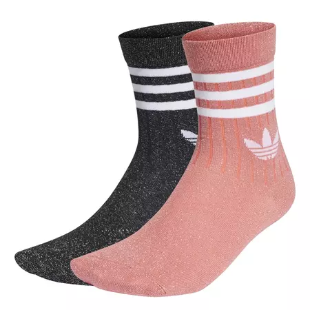 Adidas Originals Mid Cut Full-Glitter Socks 2 Pairs