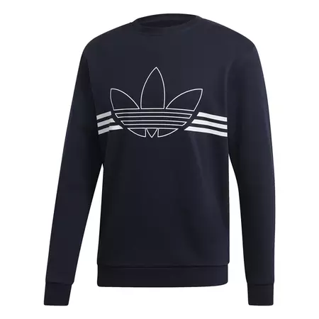 Adidas Originals Outline Trefoil Crew Fleece