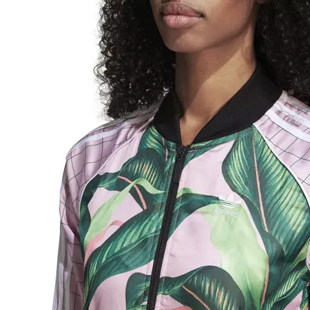 ADIDAS ORIGINALS SST TRACK JACKET W "TROPICAL LEAF" (MULTICOLOR)