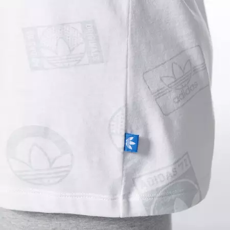 Adidas Originals Stamp Logo Trefoil Tee W (White)