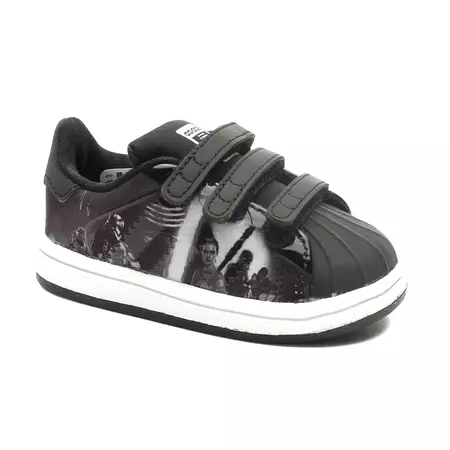 Adidas Originals Superstar Modern Star Wars Infantil (negra/blanco)