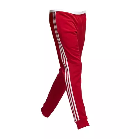 Adidas Originals Superstar Track Pants (Scarlet/ White)