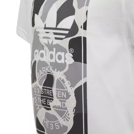 Adidas Originals Tee Camo Trefoil Kids (White/Multicolor)