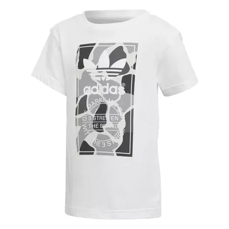 Adidas Originals Tee Camo Trefoil Kids (White/Multicolor)