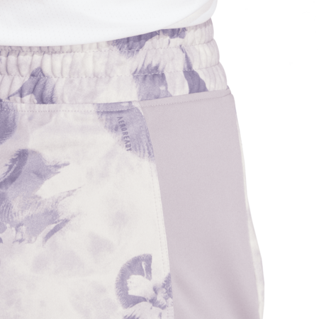 Adidas Pacer Essentials AOP Flower Tie-Dye Knit Shorts "Preloved Fig"