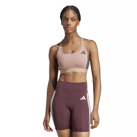 Adidas PR Train Medium-Support 3-Stripes Bra " warm clay"