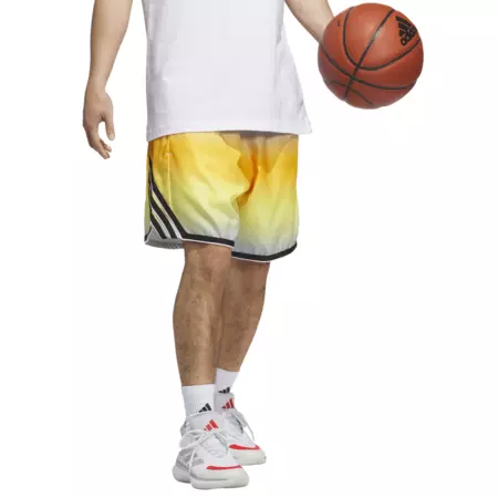 Adidas Short Basket Crazylite AOP 2 "Crew Yellow/Clear Sky"