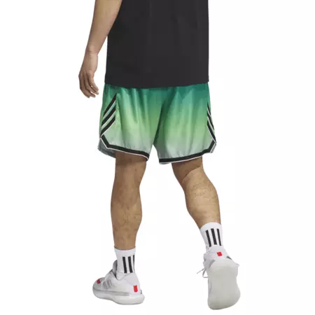 Adidas Short Basket Crazylite AOP 2 "Lime Burst/Pure Teal"
