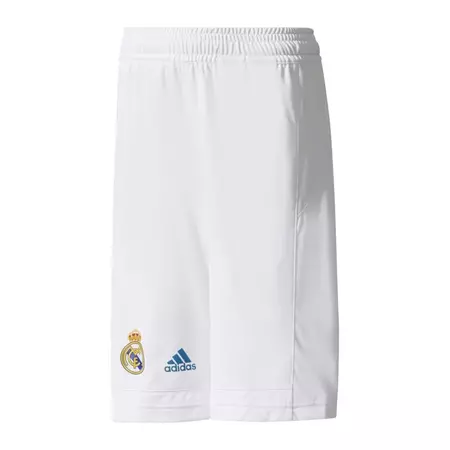 Adidas Short Real Madrid Baloncesto Niño 2017-18 (blanco/azul)
